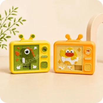 2 in 1 Mini Slide Puzzle and Abacus